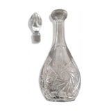 carved crystal decanter