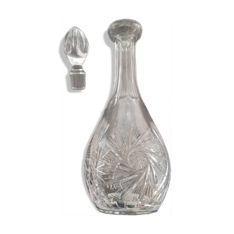 carved crystal decanter