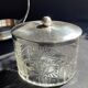 Biscuitier cristal taillé et métal argenté F. W. Quist (1831-1903)