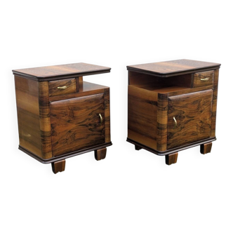 Paire de chevets Art déco, 1950