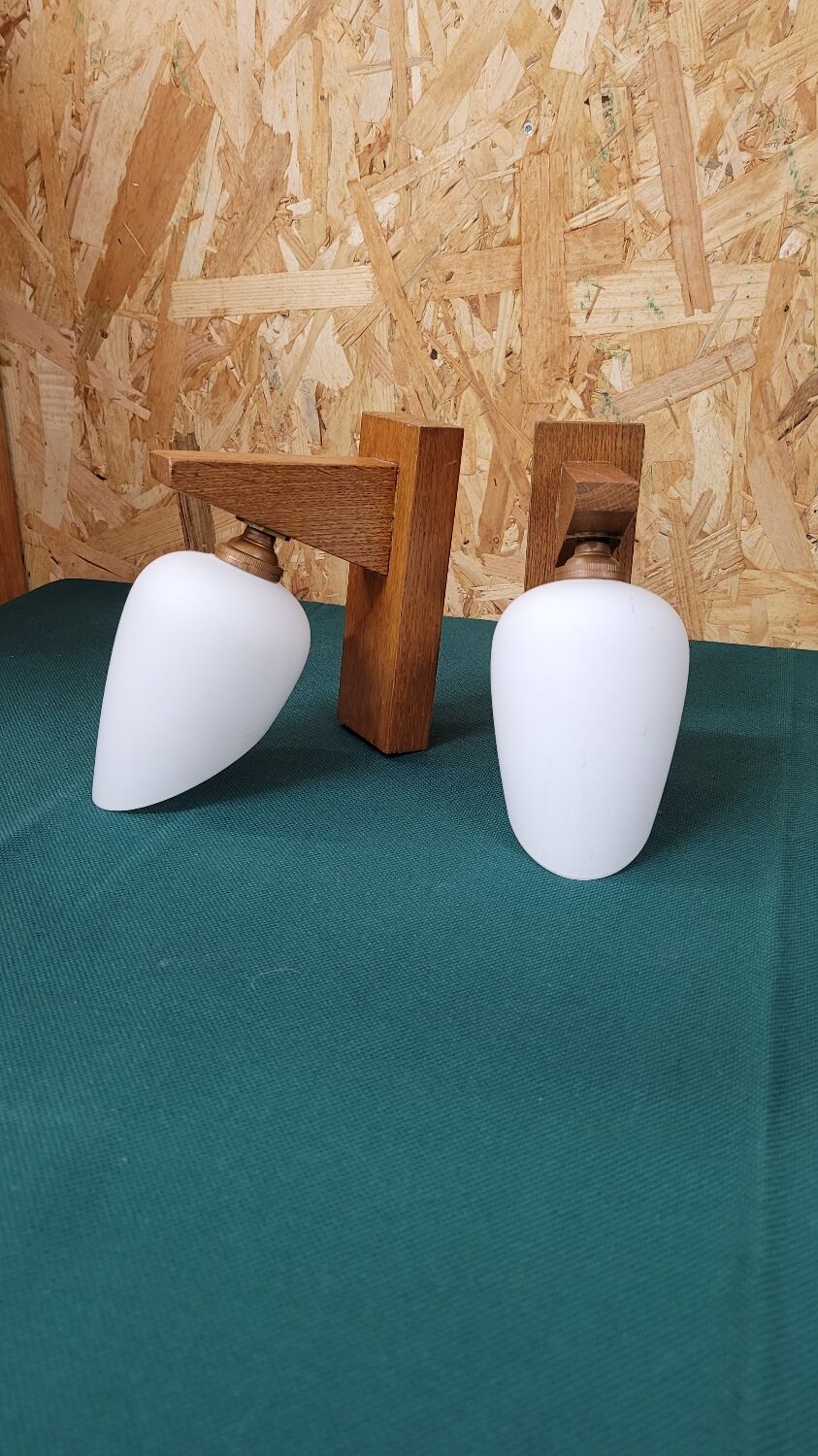 Two Scandinavian wall lights