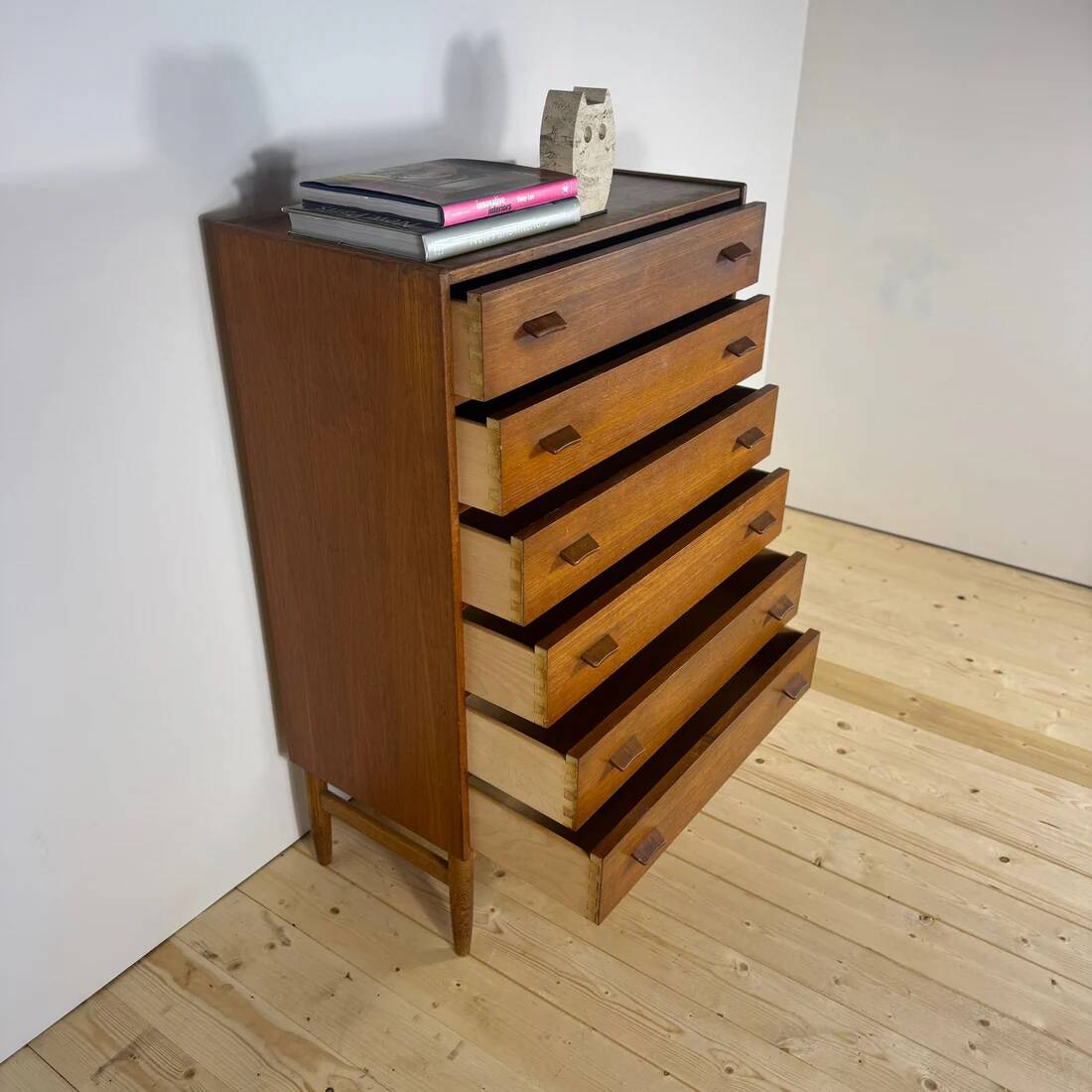 Mid-Century Danish teak chest of drawers from the 1960s