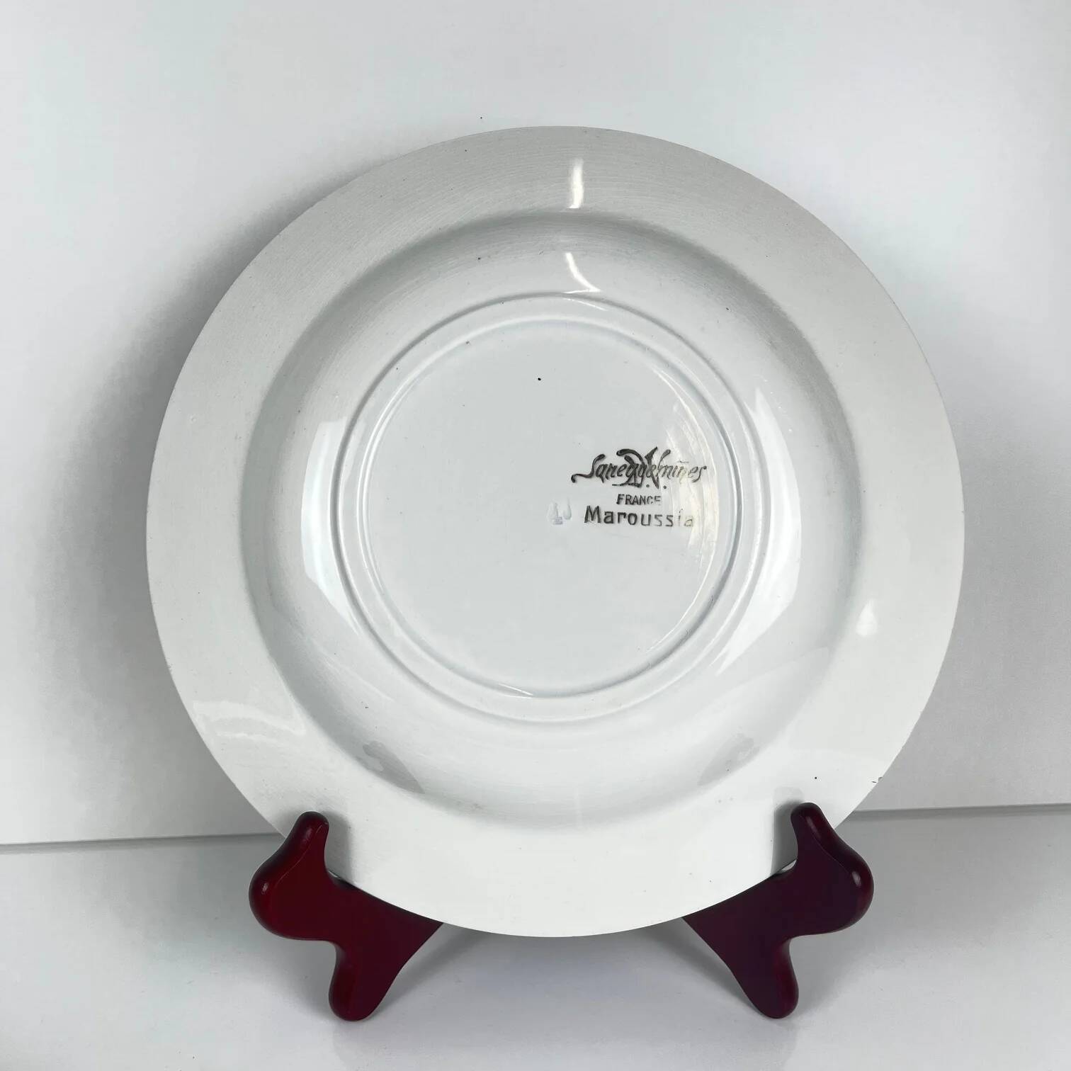 Set of 5 Sarreguemines "Maroussia" soup plates, early 20th century