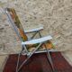Fauteuil pliant vintage fleuri