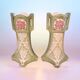Ensemble de 2 vases Barbotine Art Nouveau - Keller et Guerin