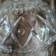Antique cut glass salad bowl