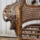 Fauteuil emmanuelle en rotin vernis
