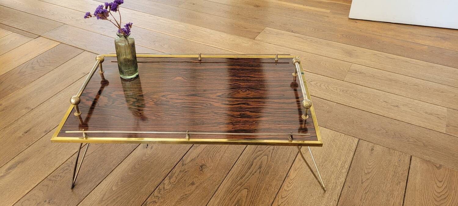 Folding breakfast tray