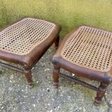 Pair of antique footrests or stools for children