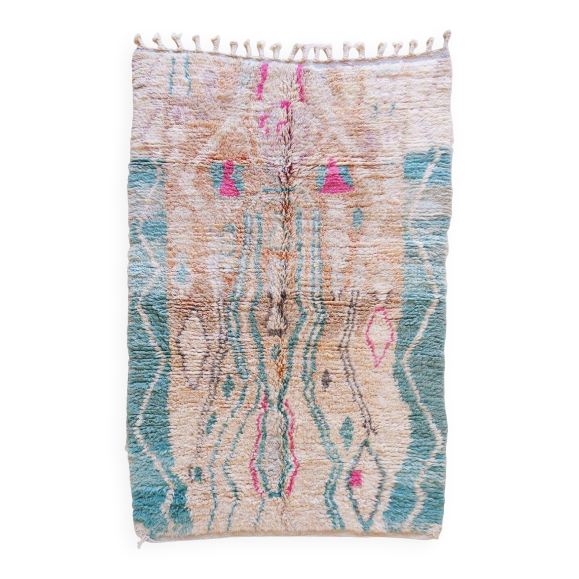 Tapis berbère pastel