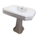 Sink, flared column at the bottom