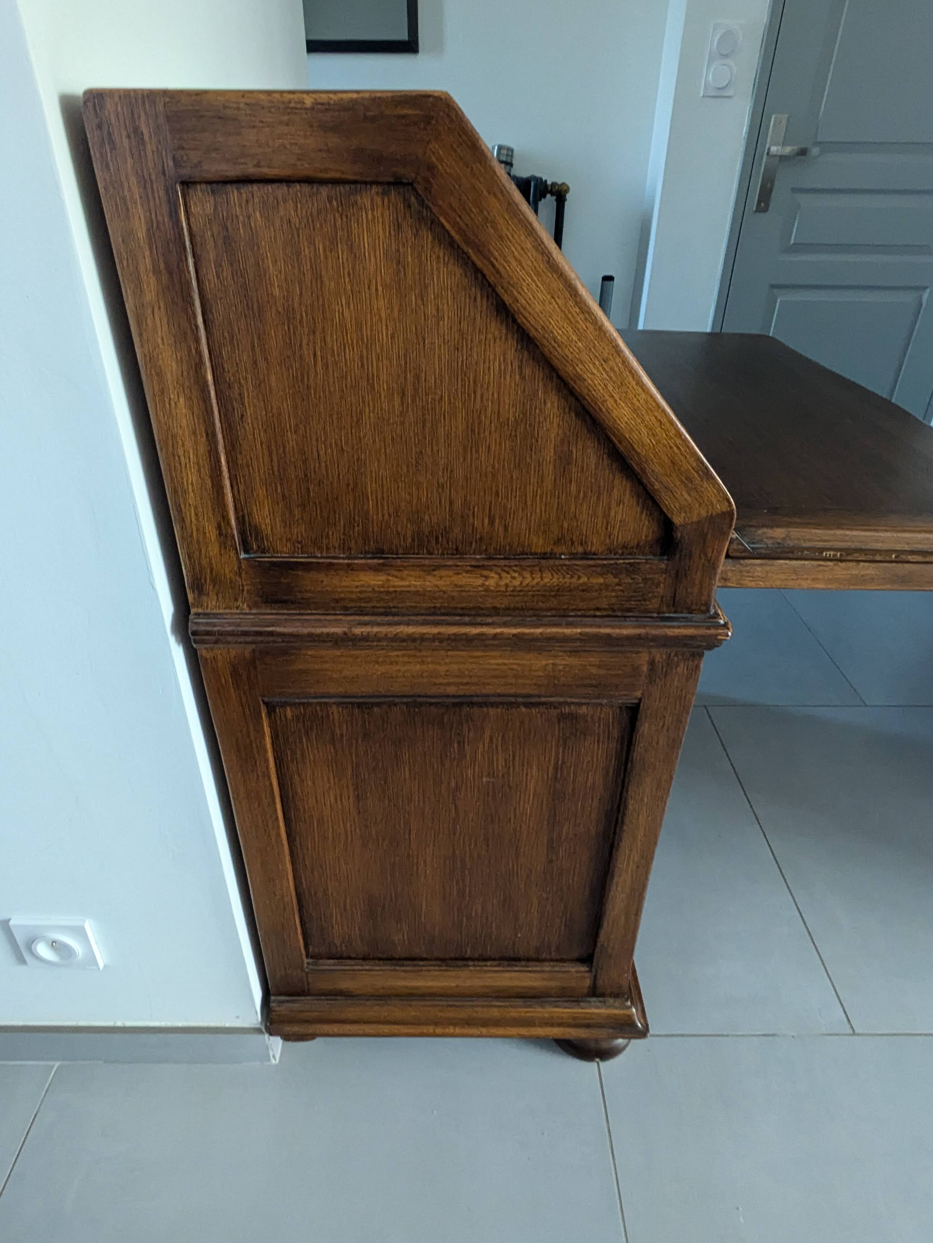 Solid wood secretary