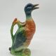 Duo of St Clément duck pitchers 🦆, ceramic / slip, vintage