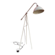 Reading floor lamp with an adjustable arm and head