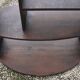 Art-Deco oval brown harness with shelves