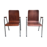 Chaises avec accoudoir en bois multipli