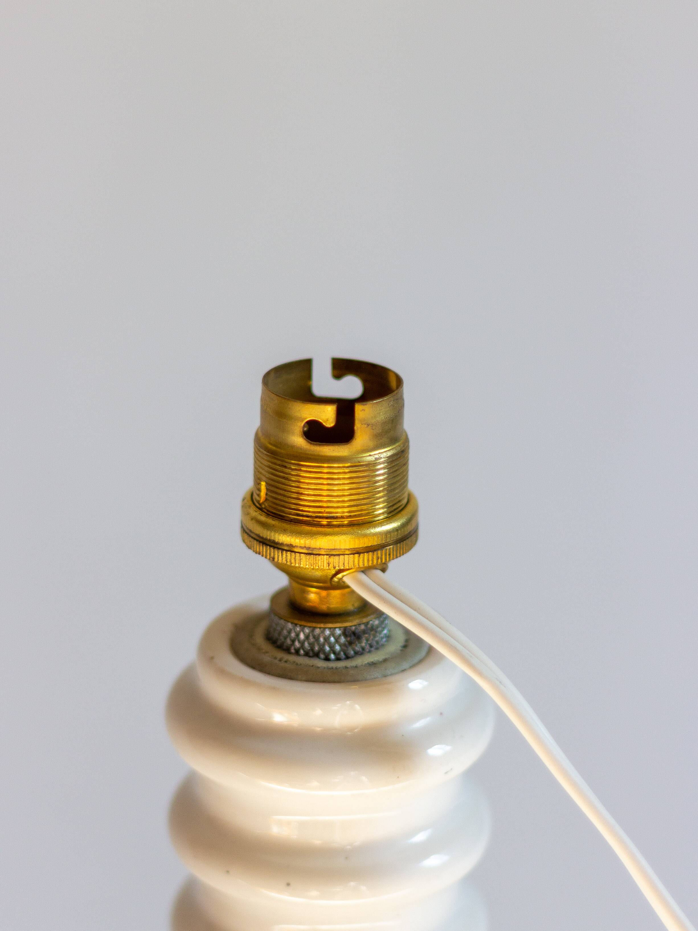 Small ceramic lamp base, handcrafted