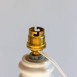 Petit pied de lampe en céramique, travail artisanal