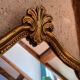 Baroque style gold mirror