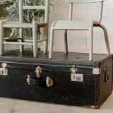 Old black trunk from the 1920s