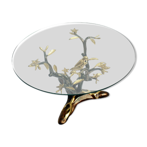 Table basse aux oiseaux
