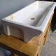 Old washbasin enamelled ceramic school sink ep 1960