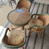Bamboo and rattan lounge