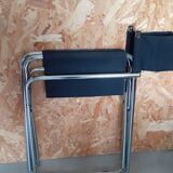 Vintage chrome tubular armchair