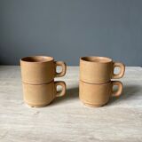 Tasses à café en grès vintage