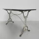 XL Garden table made in Paris, bistro table with granite top