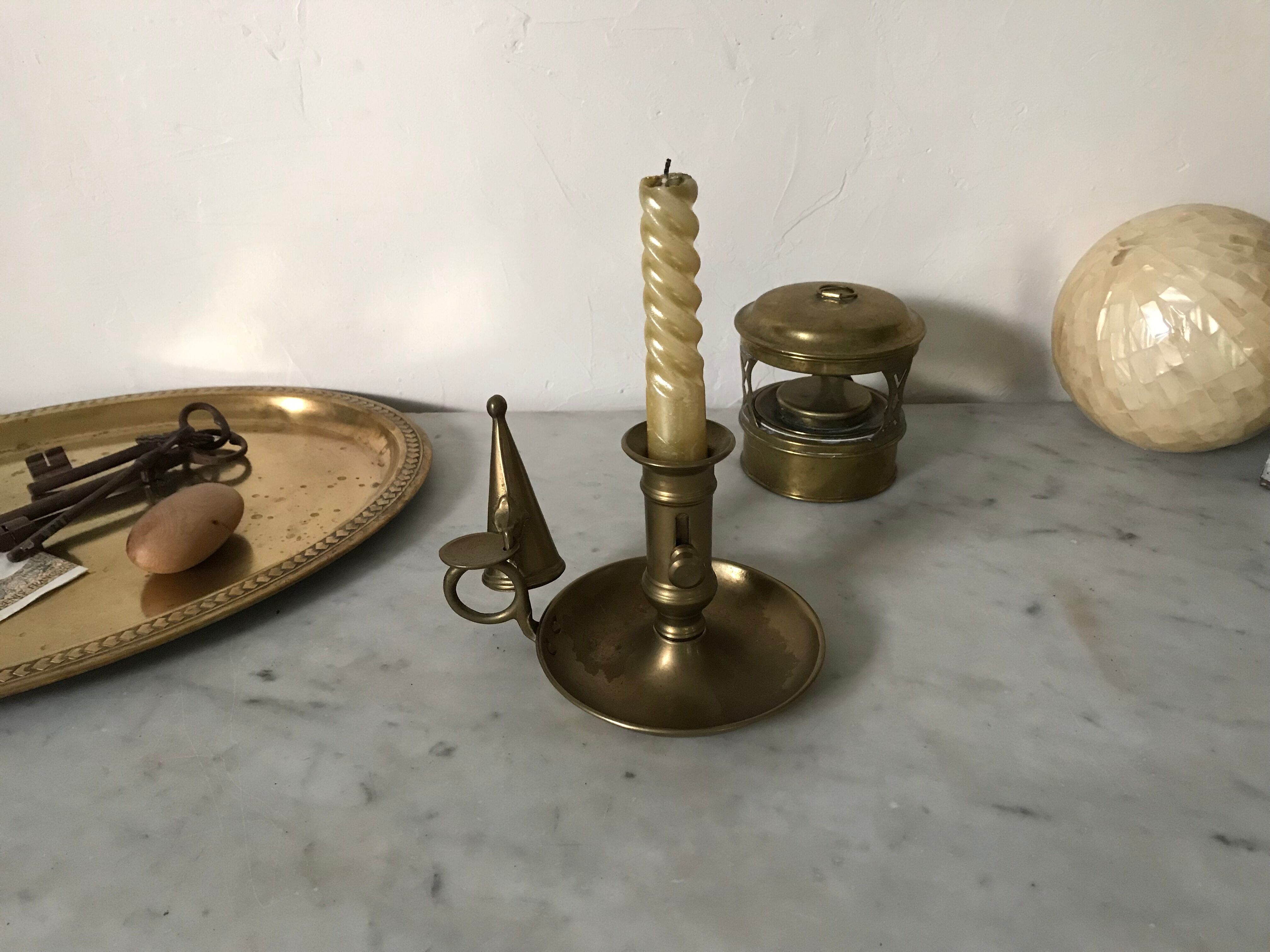Brass bougeoir