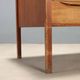 Vintage writing desk in laminated wood, 2 drawers, 1960s design