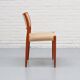 Chaise de salle à manger modèle 80 de Niels Möller, années 1960
