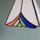 Stained glass pendant light, Tiffany style