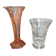 2 Art Deco vases in moulded glass