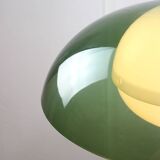 Italian Space Age Green Pendant Lamp in Acrylic Glass, 70s