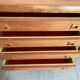 Large Danish vintage row in blond teak from the 60s