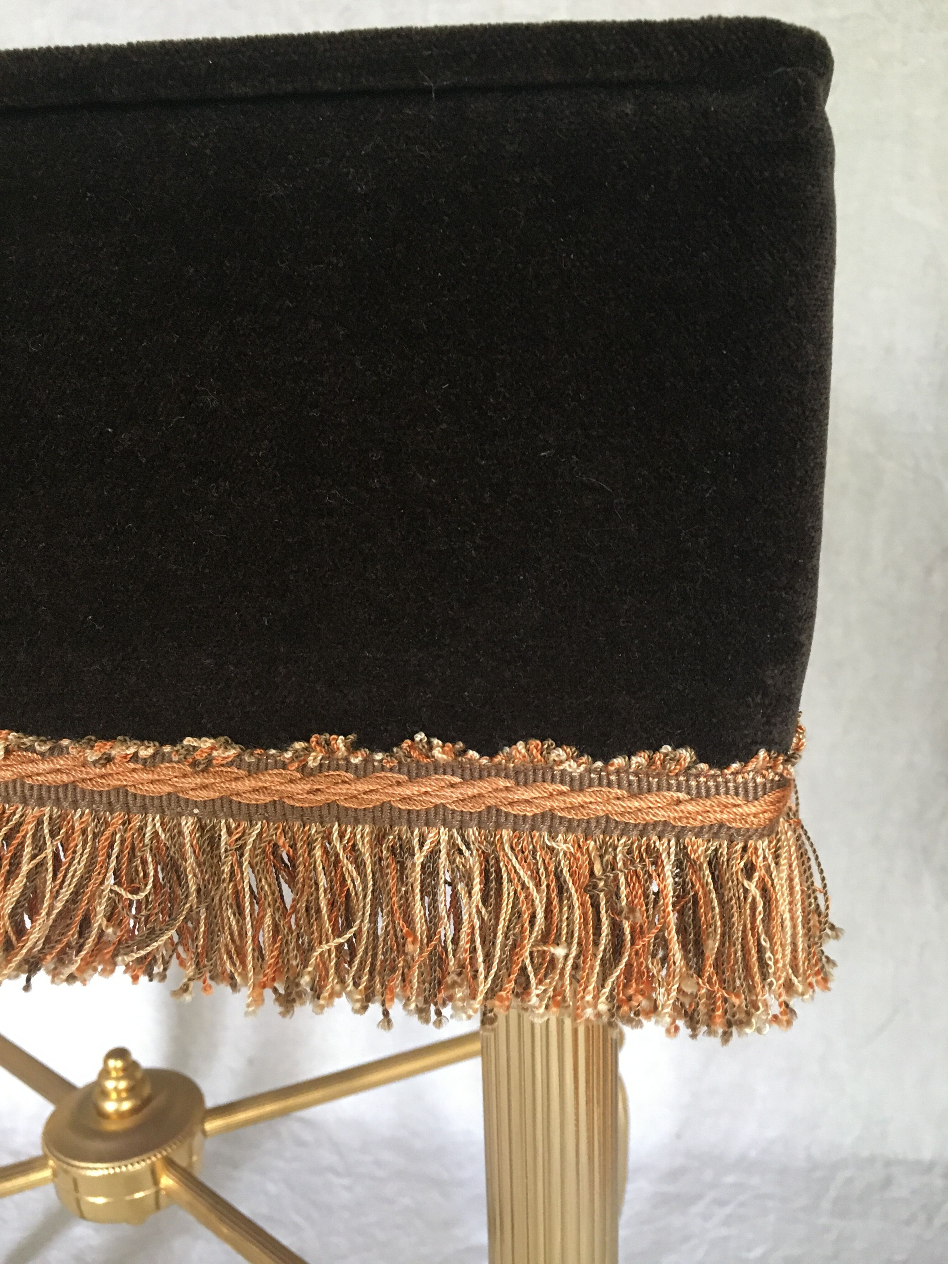 Brass tabouret of the 70s