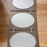 Two-tone smoked triptych mirror from the 60s