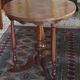 Antique English round table. Petite table ronde anglaise