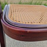 Baumann gondola chair in wood and cane