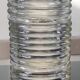 Set of 3 vintage ribbed pressed glass candle holders – 1970s