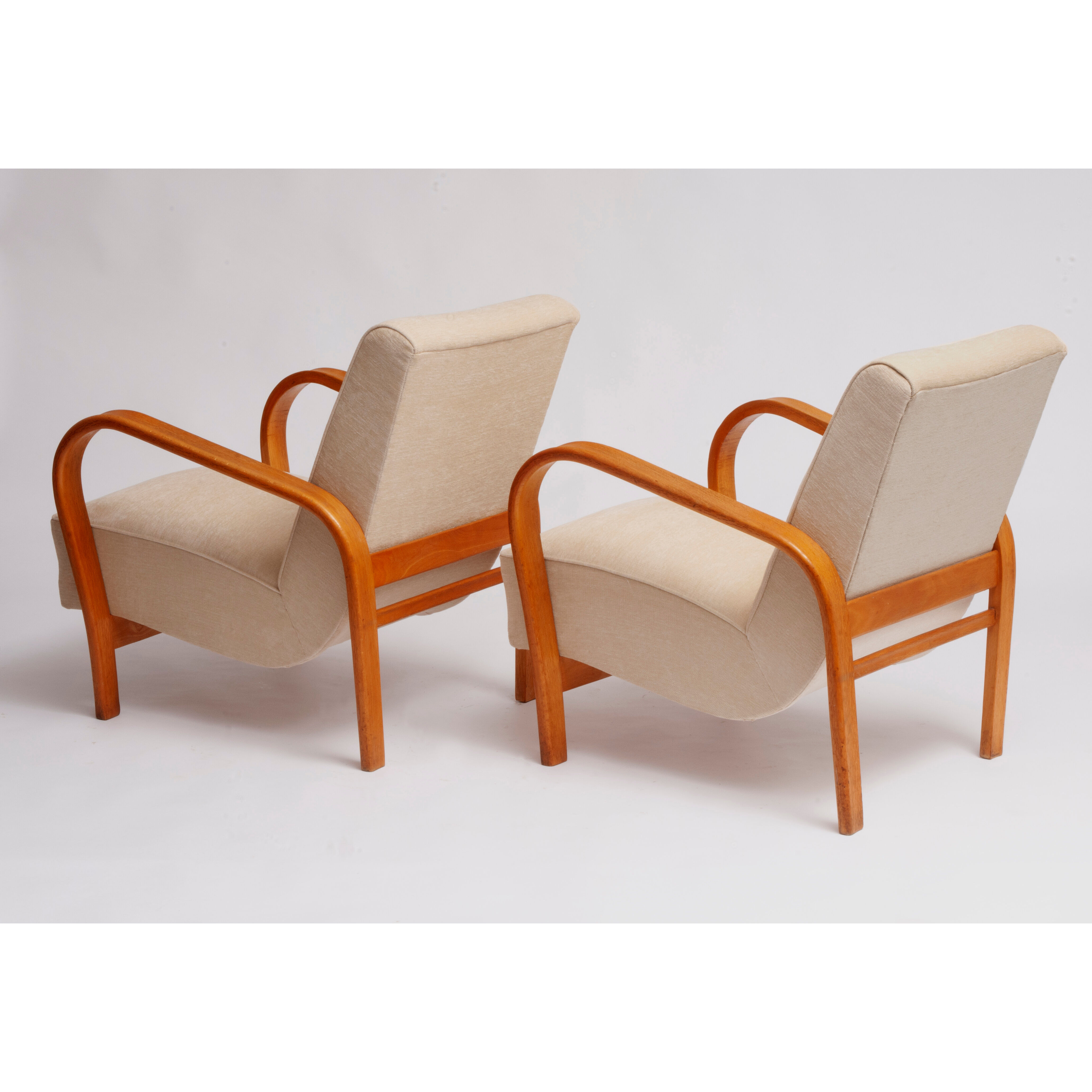 Pair of armchairs Halabala HF11