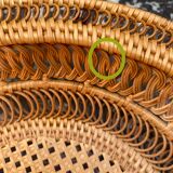 Braided straw basket