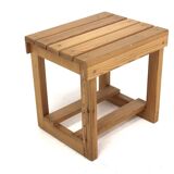Scandinavian pine stool, Sweden, 1970