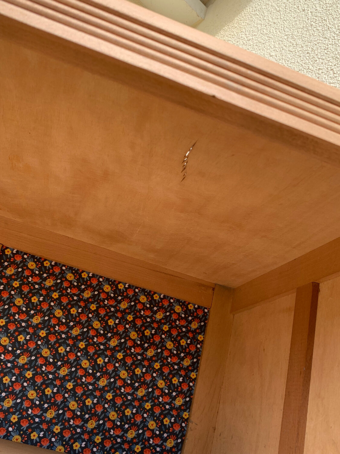 Parisian art deco cabinet 1930 raw wood