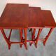 Ensemble de trois tables Pologne Cracovie années 1930
