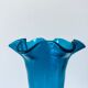 Old blue duck vase with collar