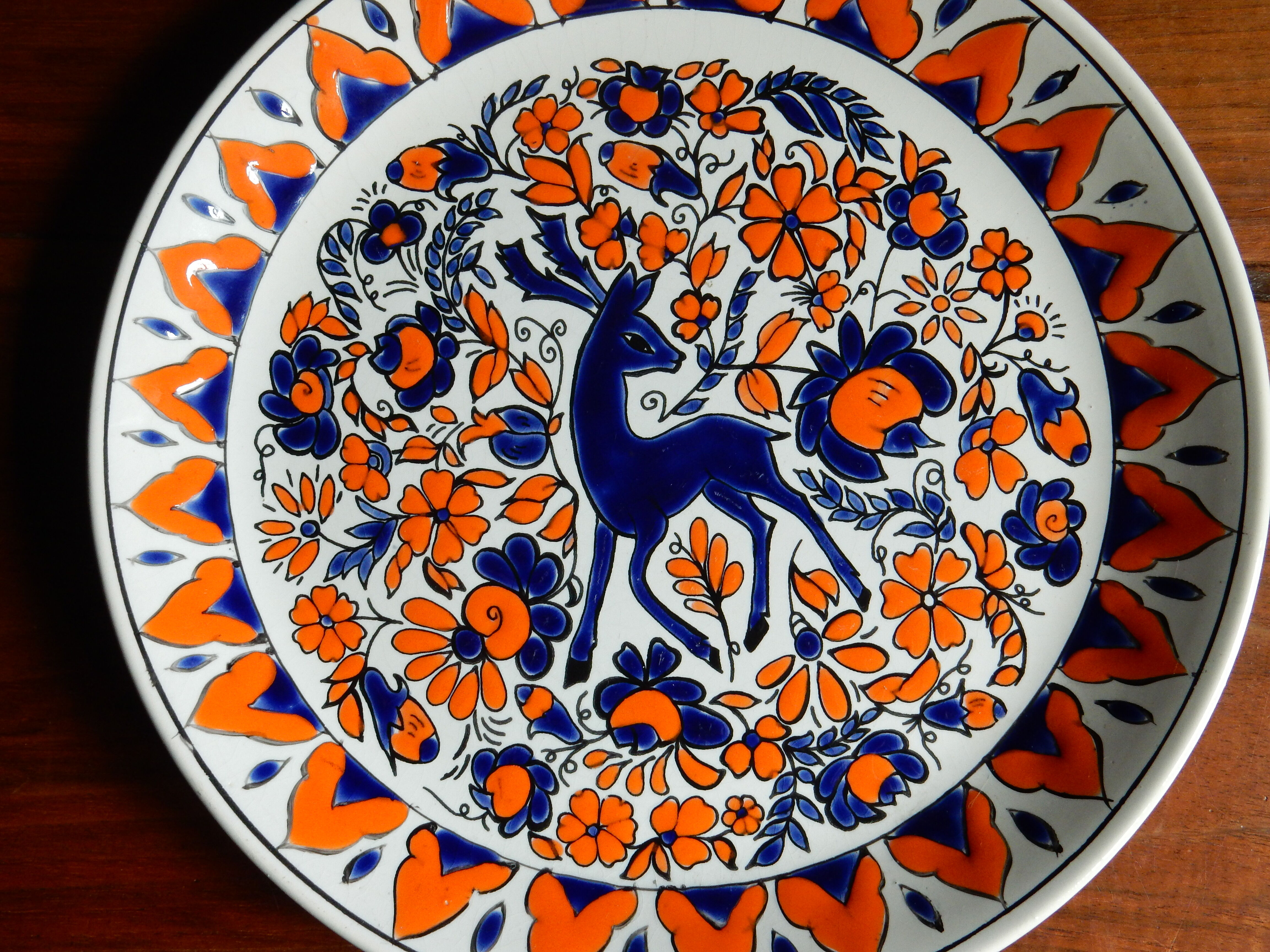 Assiette décorative Clarisse Céramique Rhodes Grèce