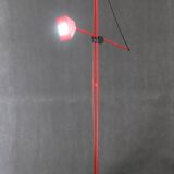 1980s Halogen Red Floor Lamp, Italy